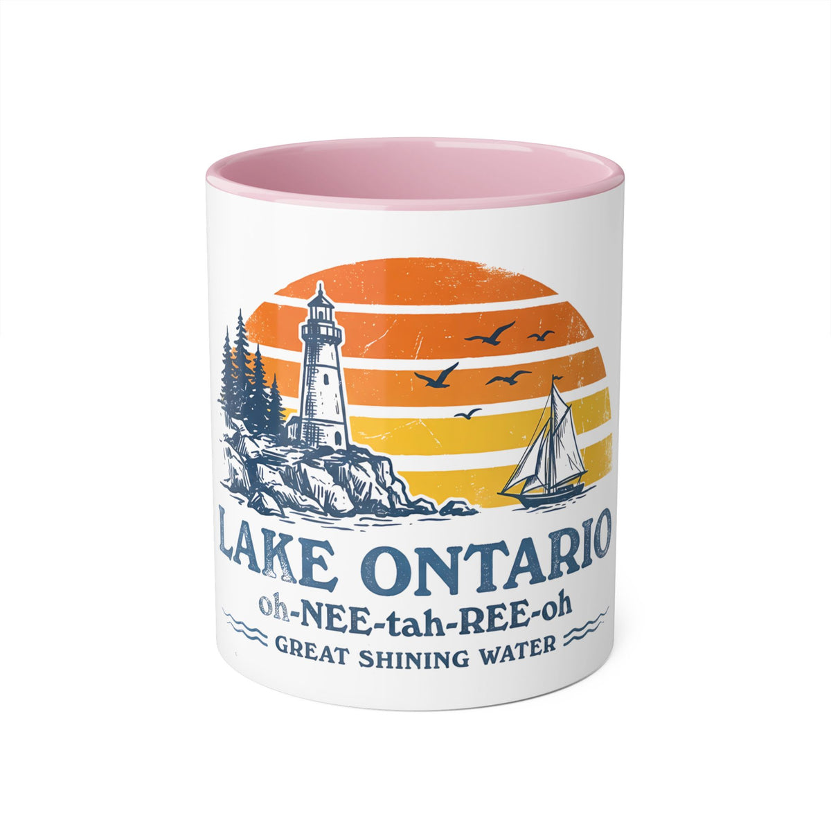 The "Great Shining Water" Lake Ontario 11oz Accent Mug