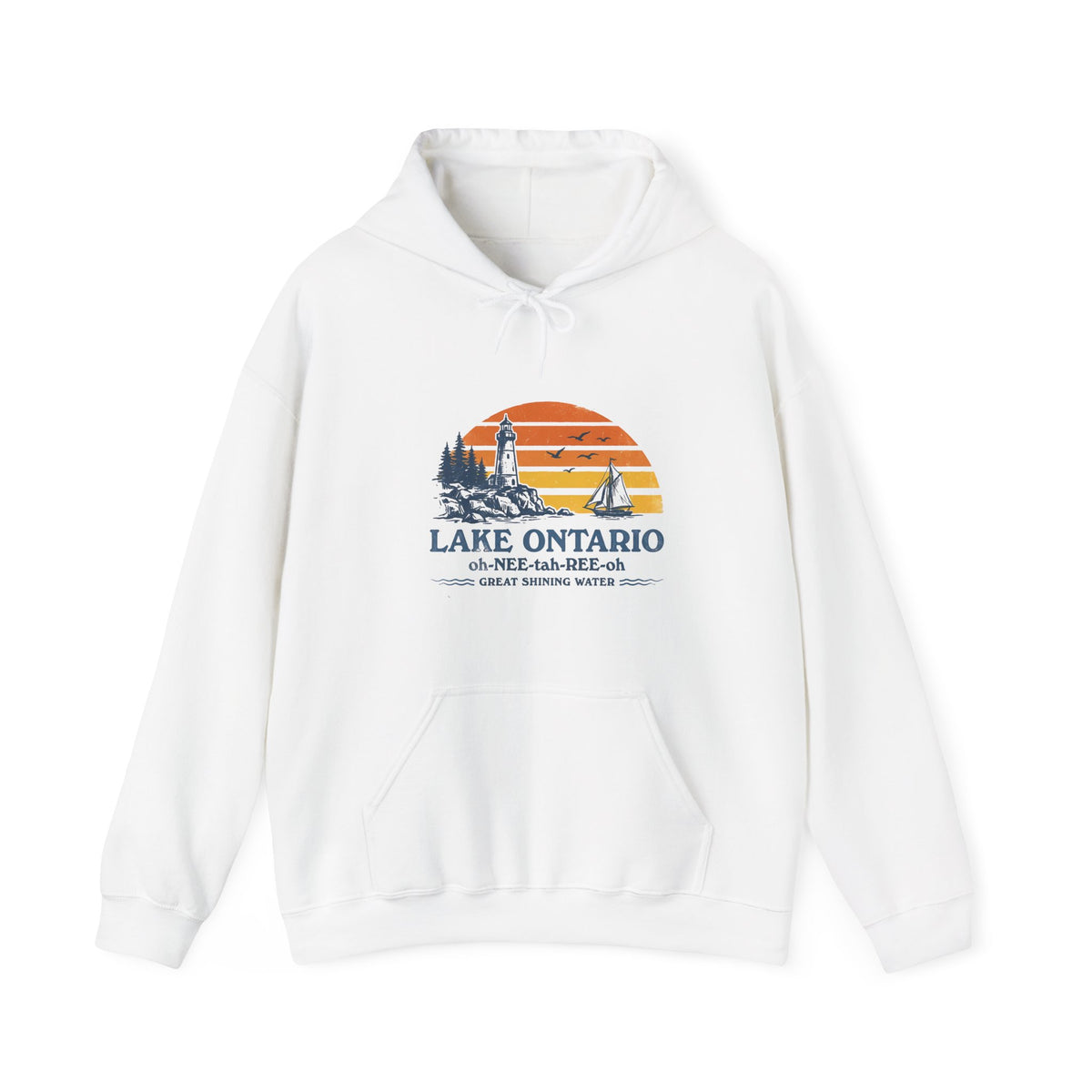 The "Great Shining Water" LAKE ONTARIO Heavyweight Hoodie