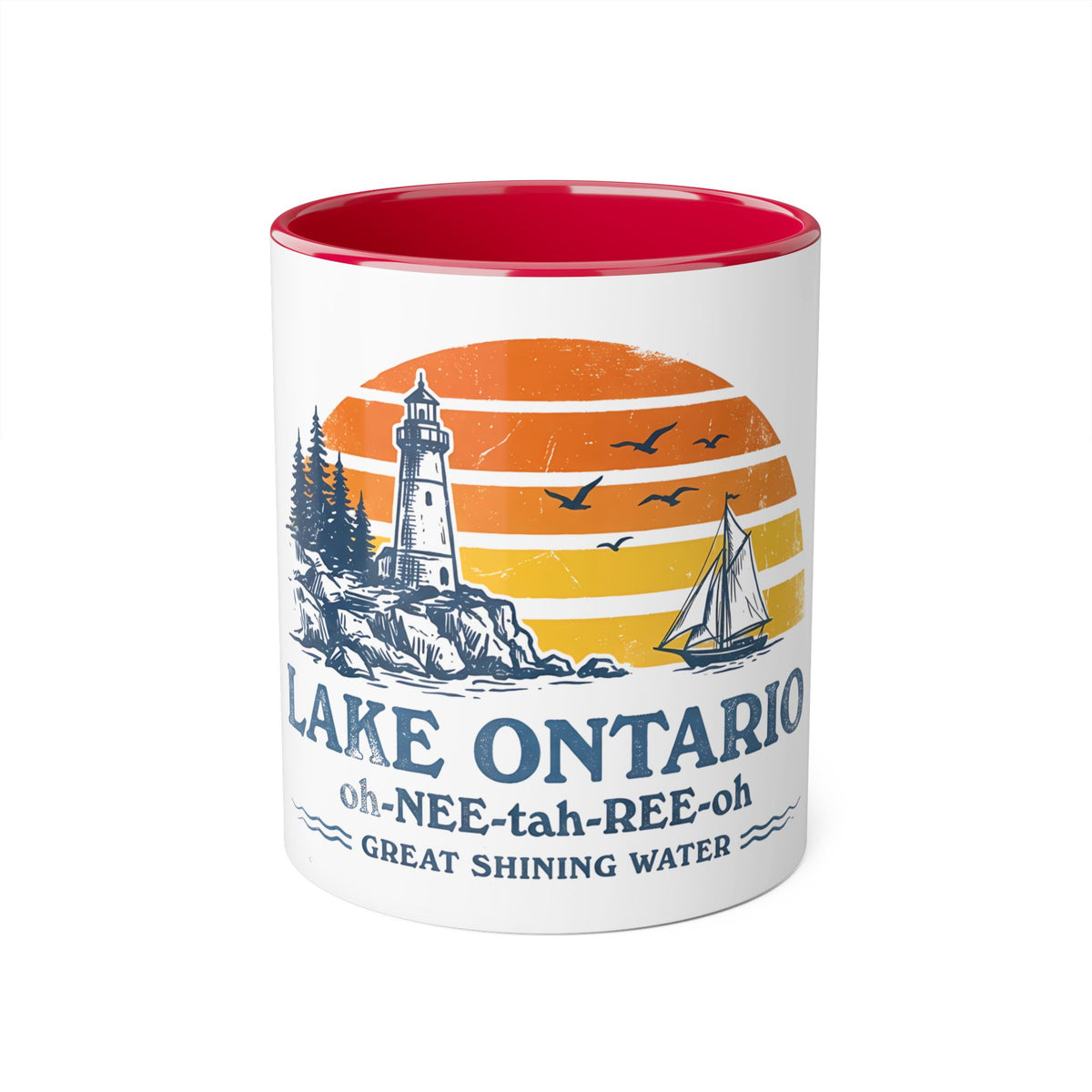 The "Great Shining Water" Lake Ontario 11oz Accent Mug