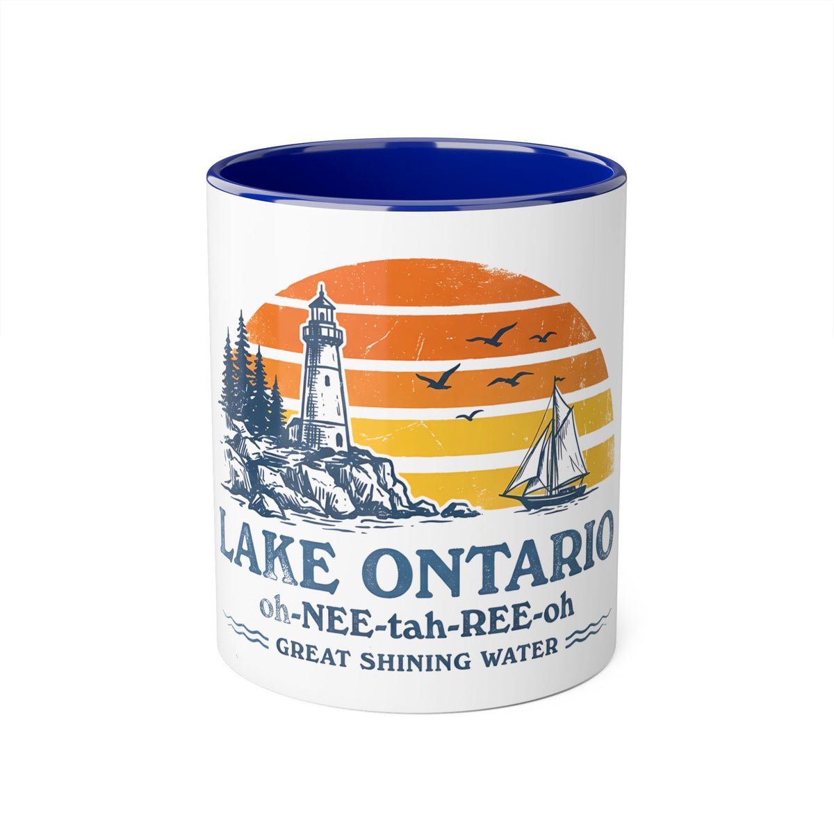 The "Great Shining Water" Lake Ontario 11oz Accent Mug