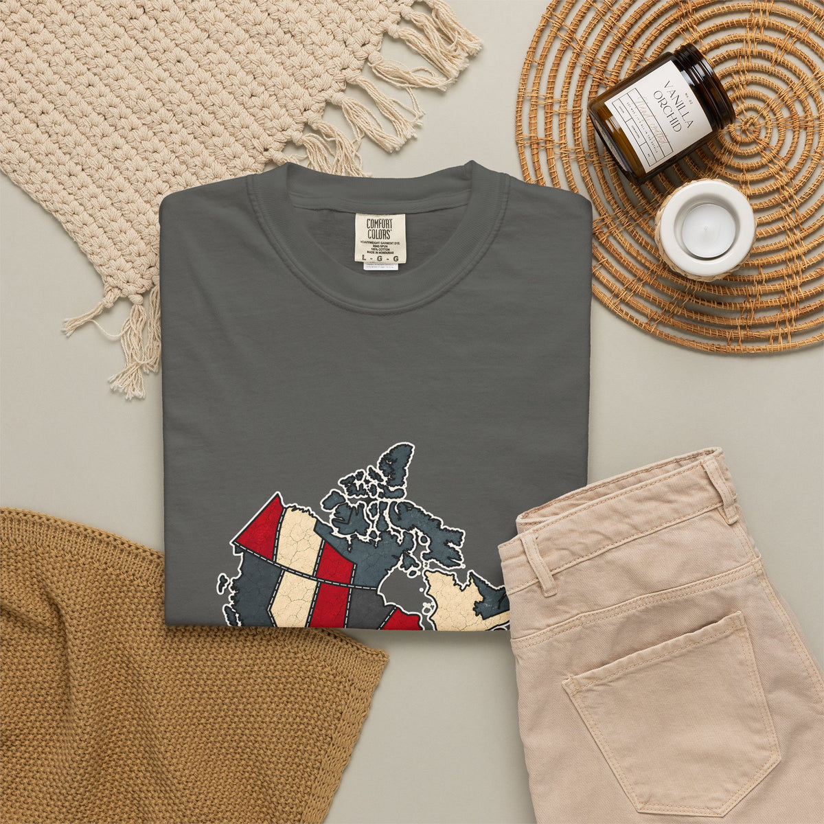 The "PROUD" Map Heavyweight Tee — Lake Ontario Edition