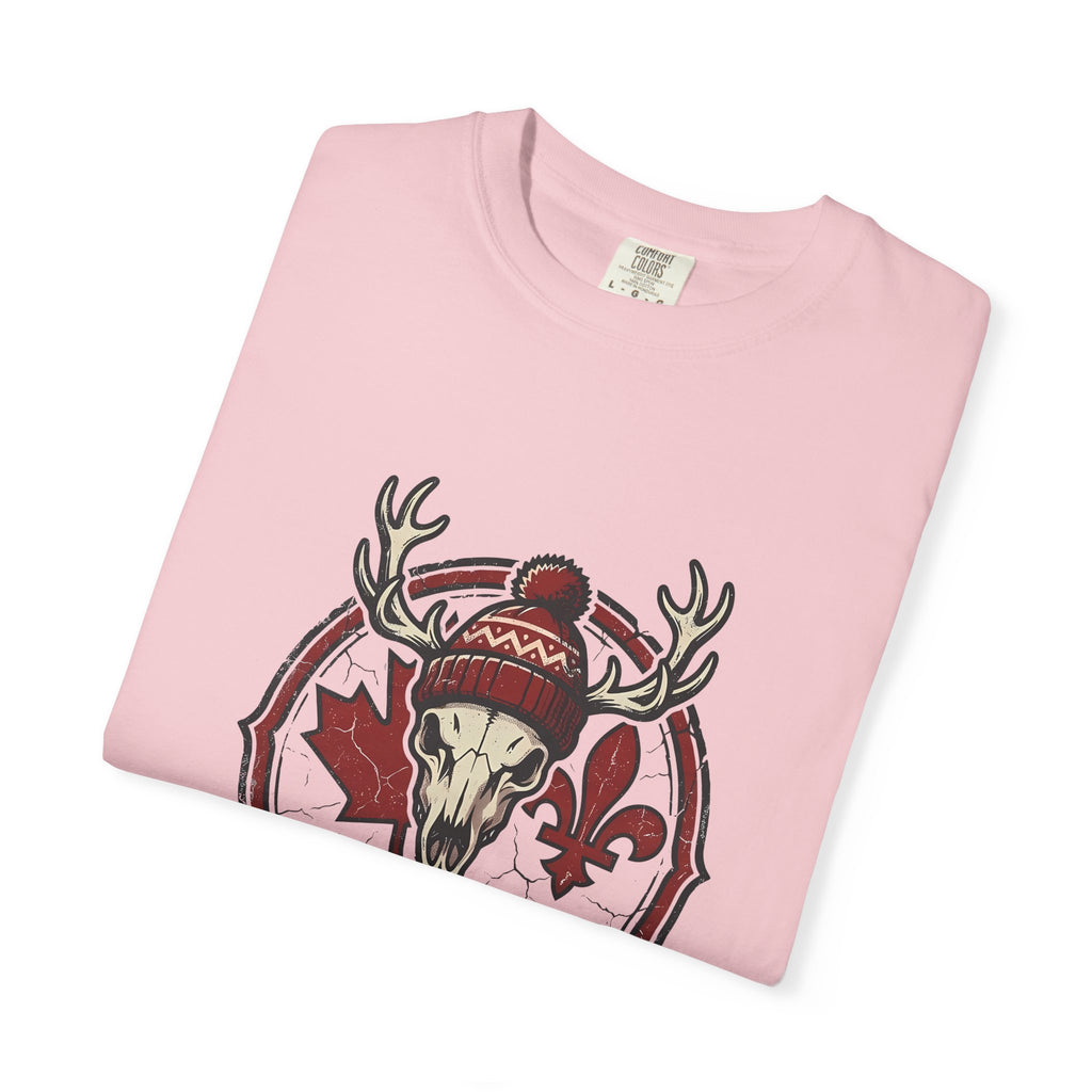 Je Suis Nasty Canadian T-Shirt — Moose Skull Maple Leaf Graphic