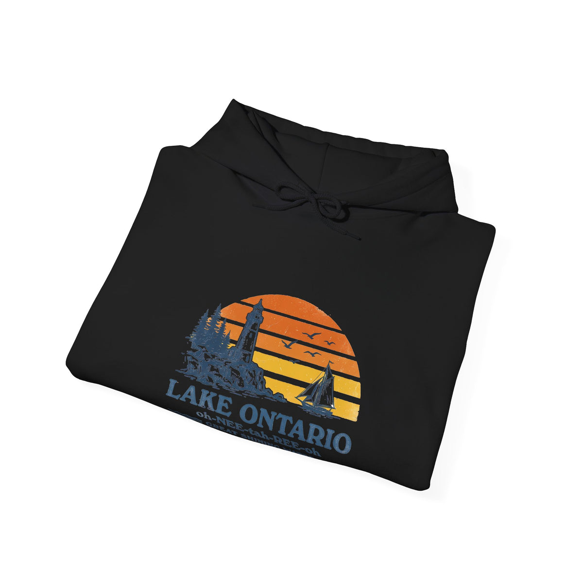 The "Great Shining Water" LAKE ONTARIO Heavyweight Hoodie