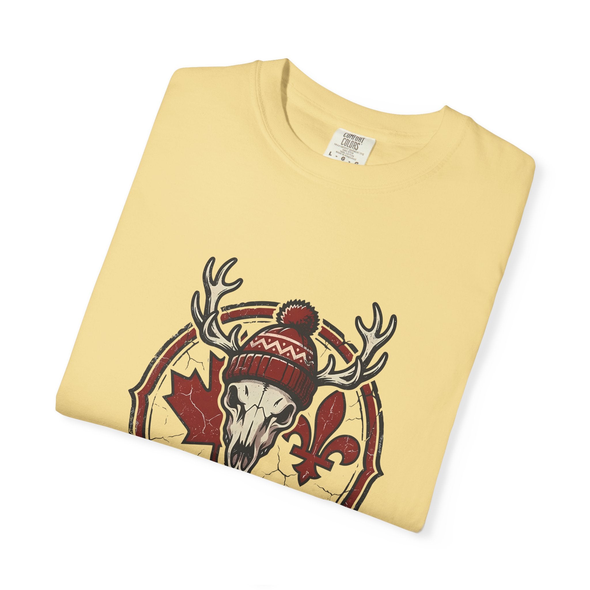 Je Suis Nasty Canadian T-Shirt — Moose Skull Maple Leaf Graphic