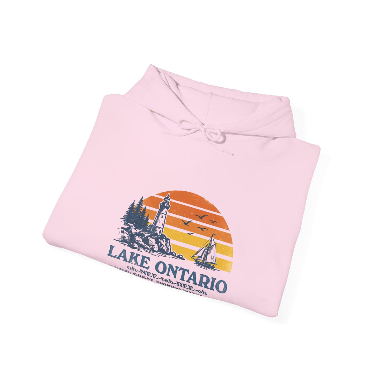 The "Great Shining Water" LAKE ONTARIO Heavyweight Hoodie