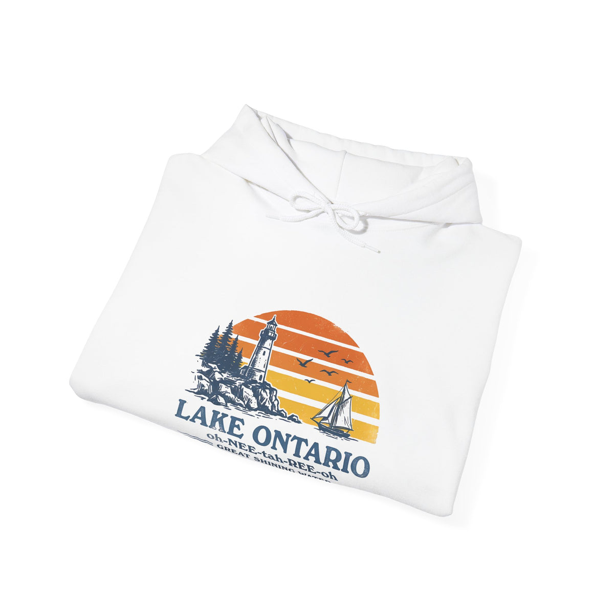 The "Great Shining Water" LAKE ONTARIO Heavyweight Hoodie