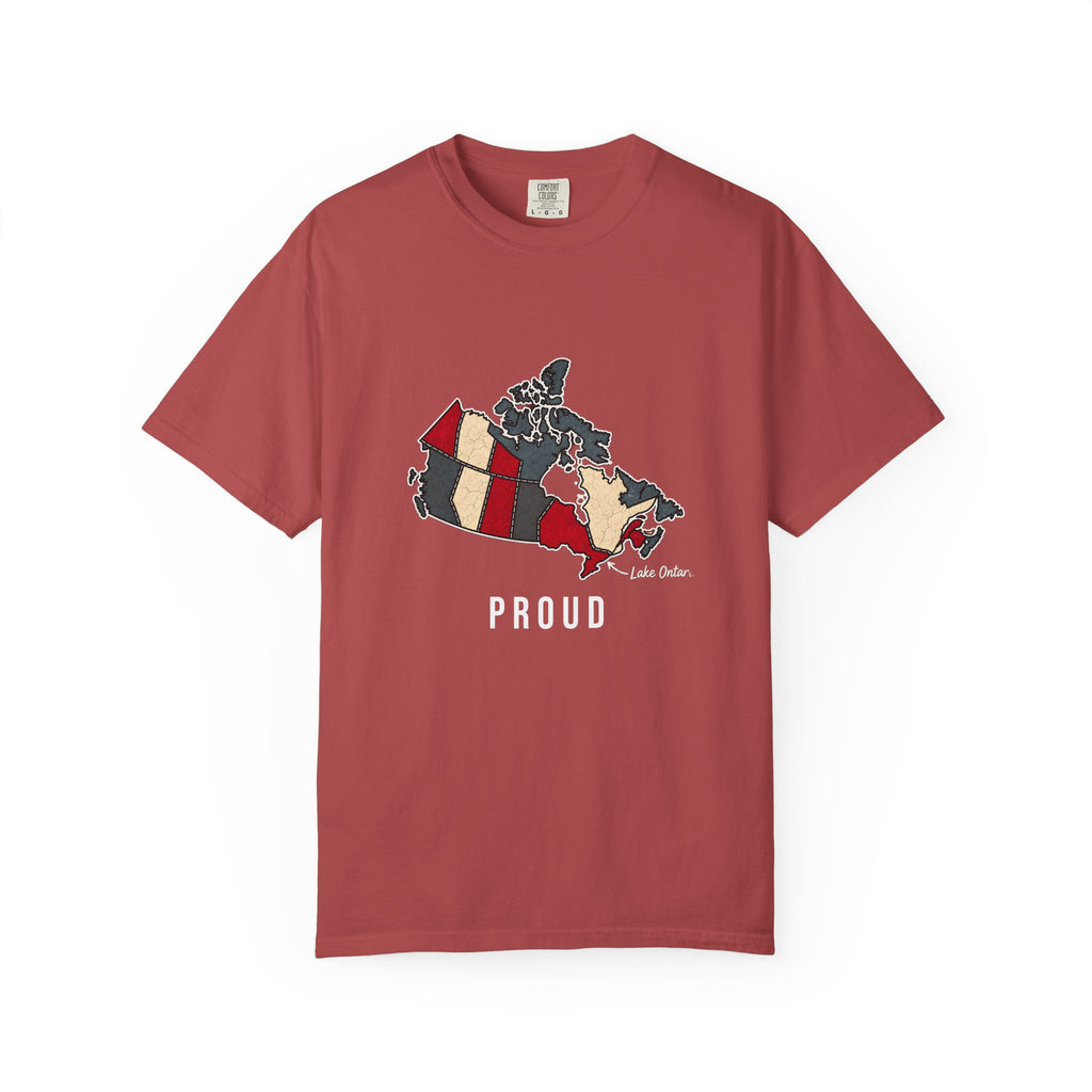 The "PROUD" Map Heavyweight Tee — Lake Ontario Edition