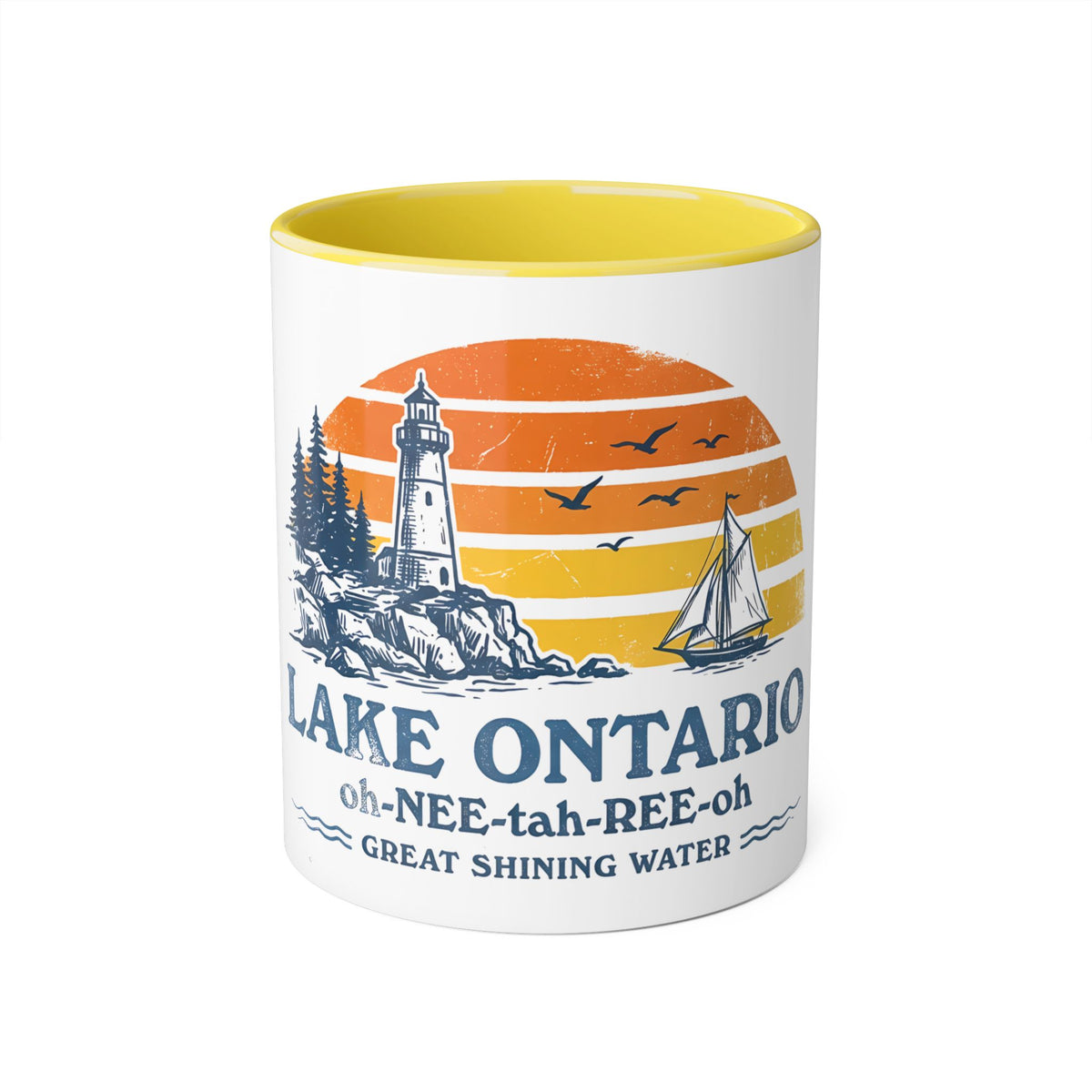 The "Great Shining Water" Lake Ontario 11oz Accent Mug