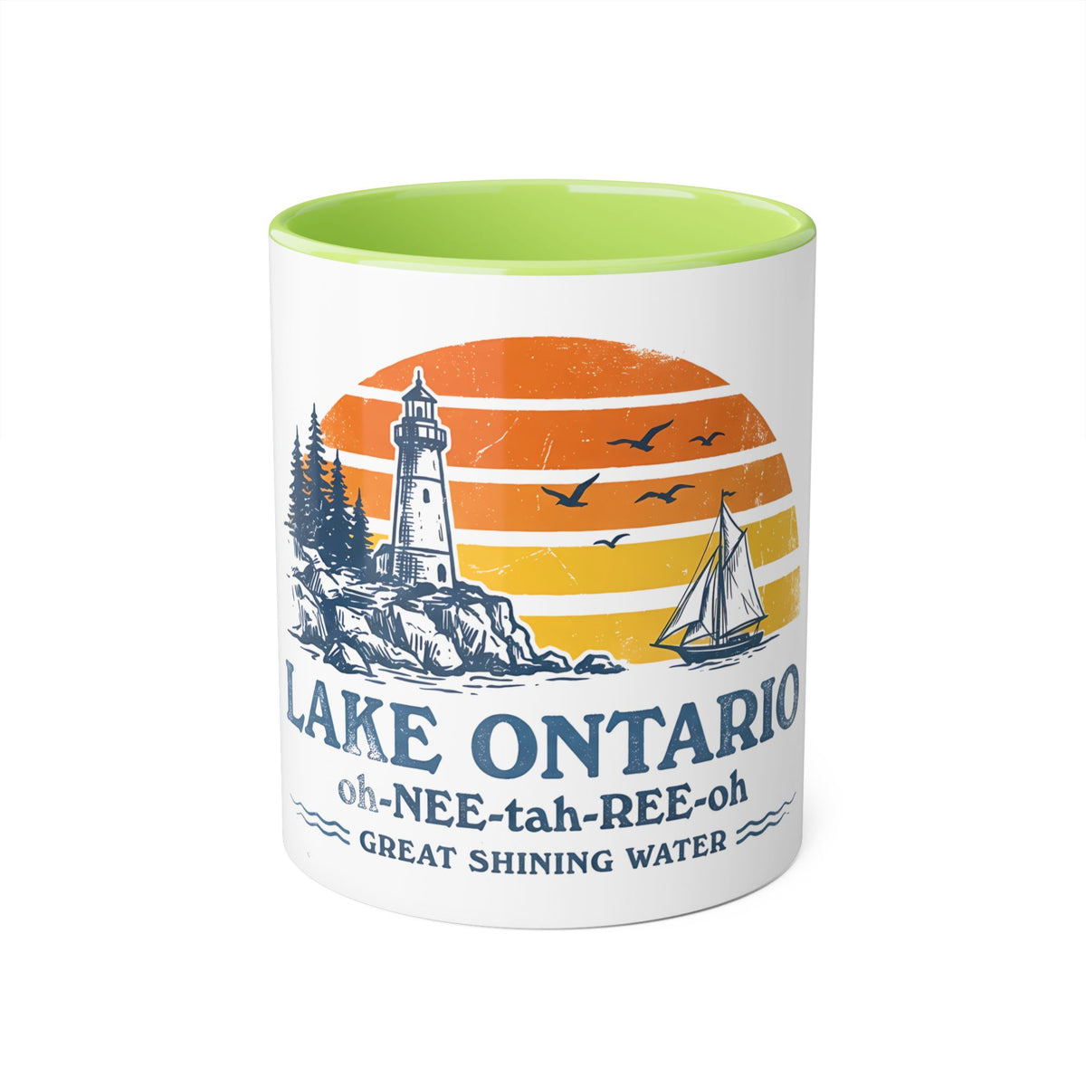 The "Great Shining Water" Lake Ontario 11oz Accent Mug
