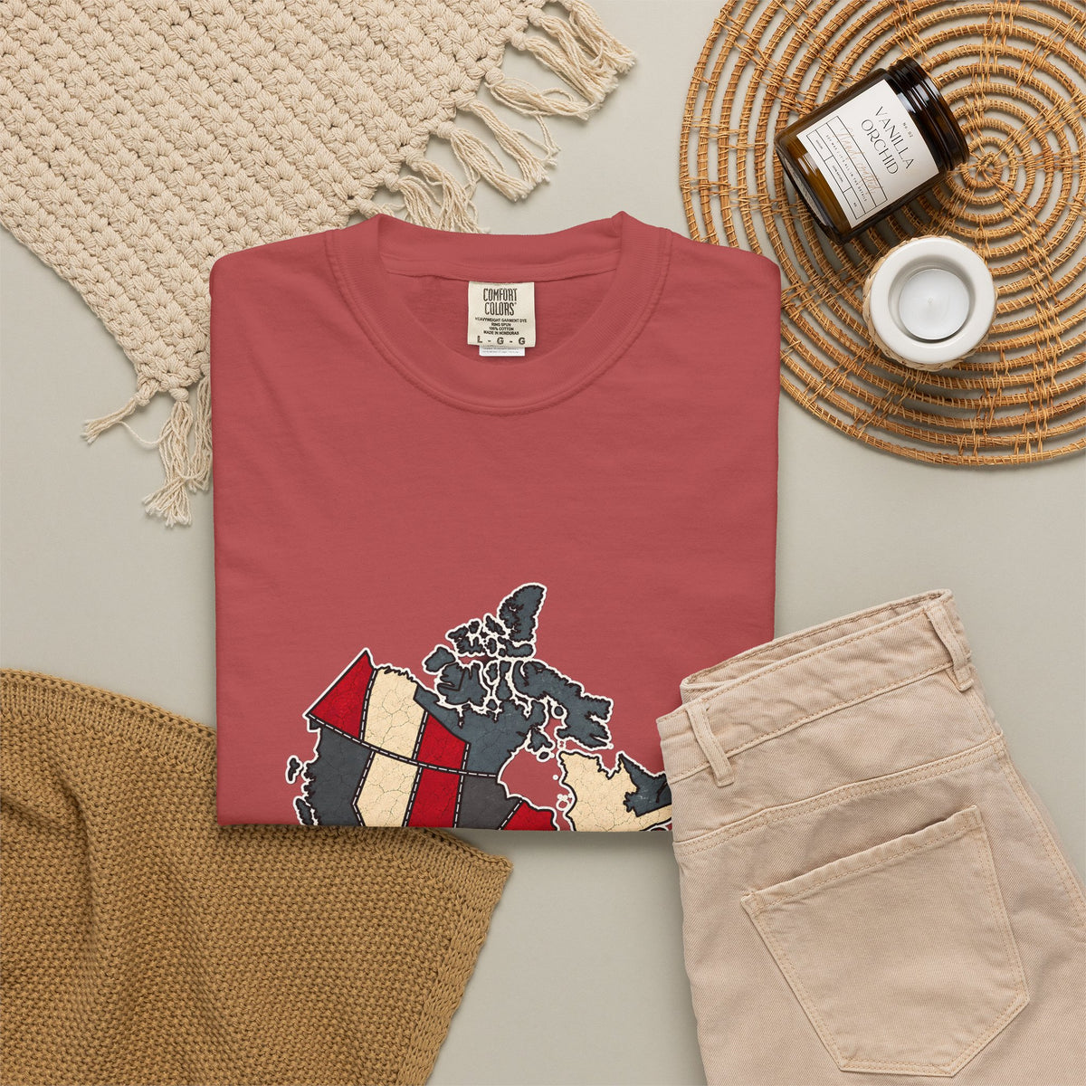 The "PROUD" Map Heavyweight Tee — Lake Ontario Edition