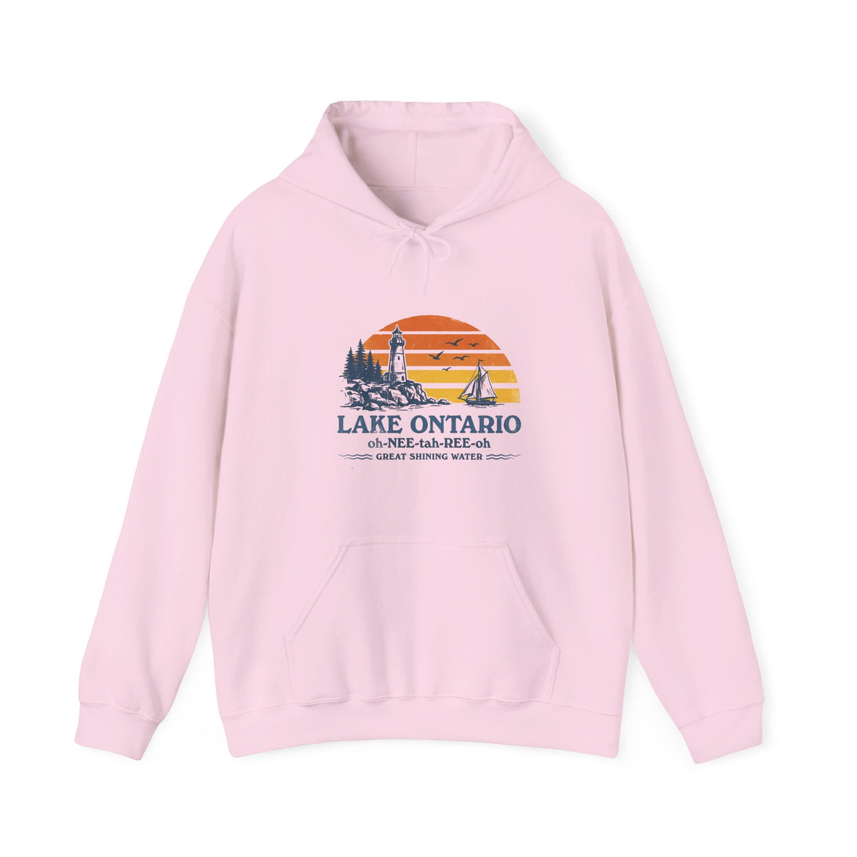 The "Great Shining Water" LAKE ONTARIO Heavyweight Hoodie