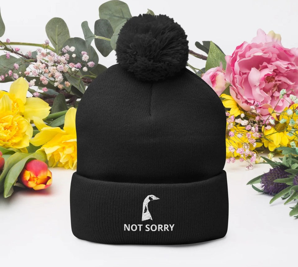 The "Not Sorry" Sportsman Pom-Pom Toque