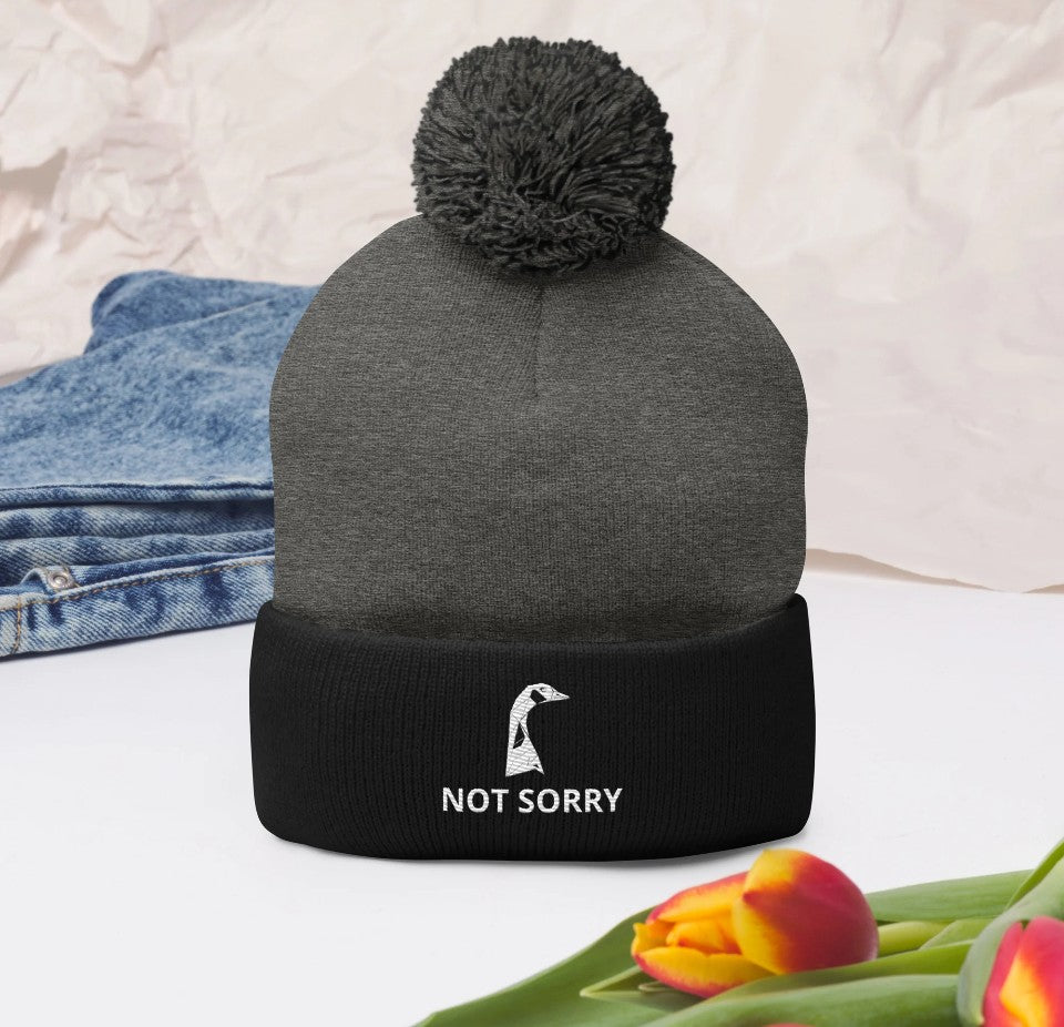 The "Not Sorry" Sportsman Pom-Pom Toque