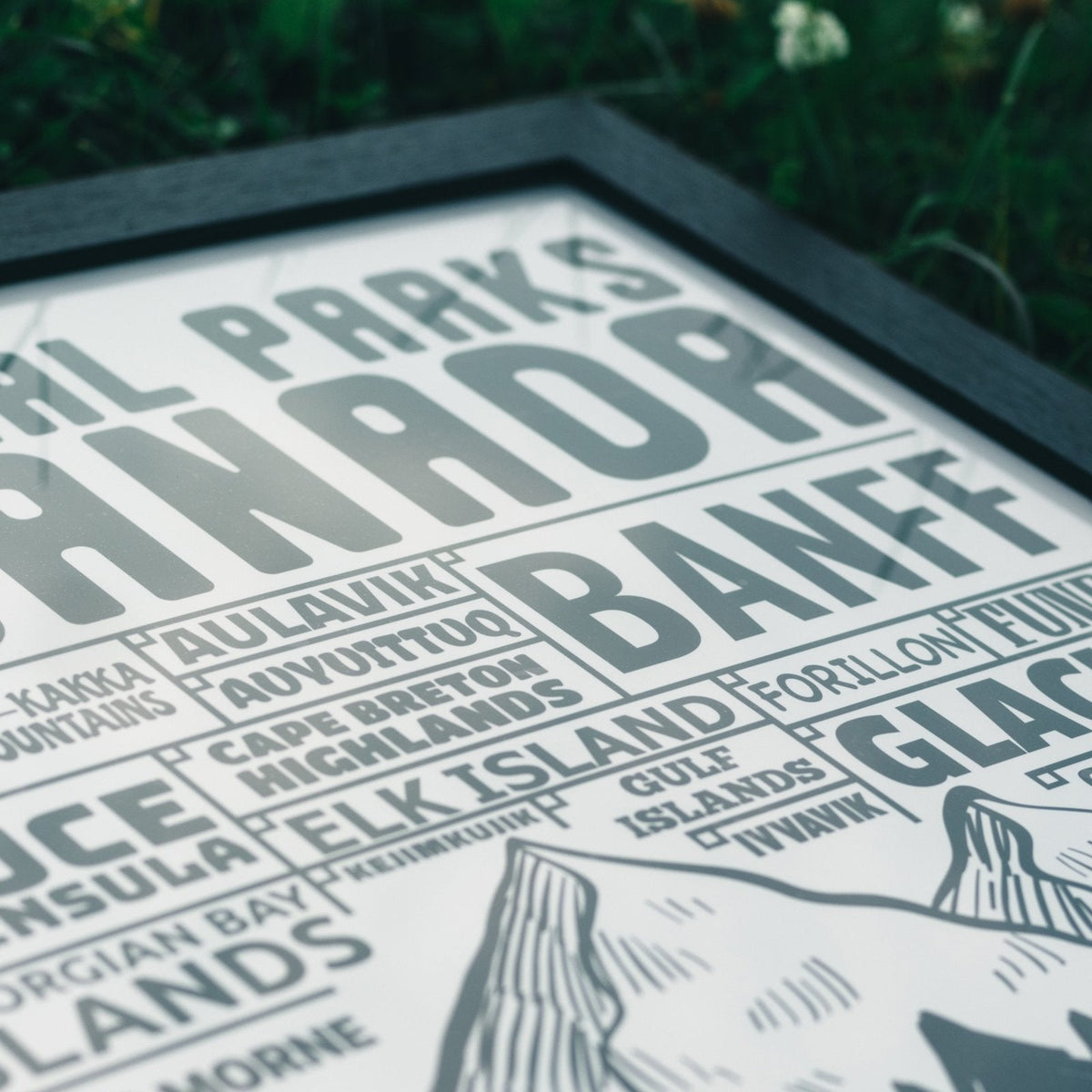 Canada National Parks Checklist Poster, Canada Parks