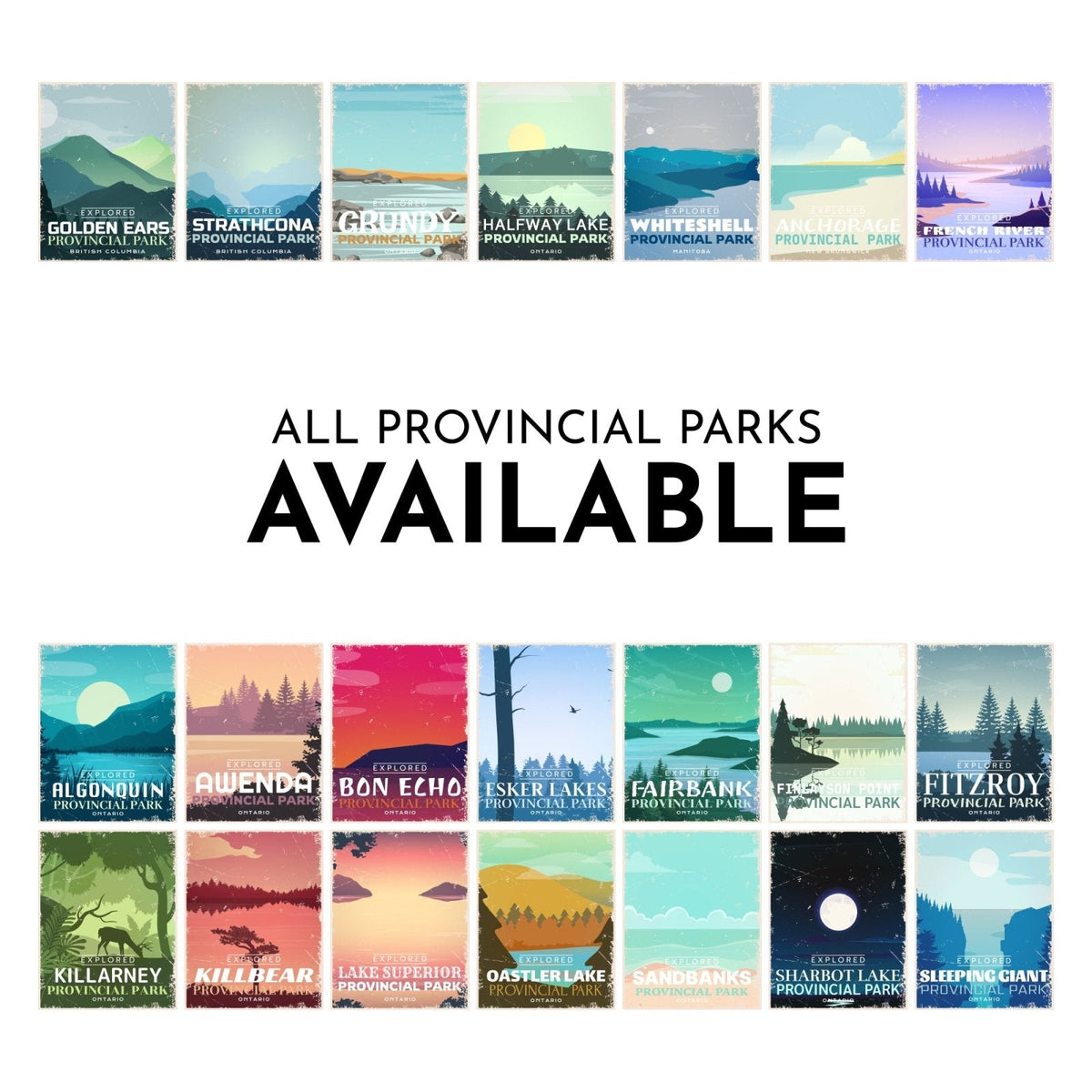 Halfway Lake Ontario Provincial Park Postcard, Canada Parks