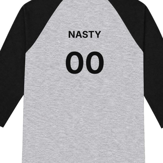 The "NASTY 00" Heritage Raglan 3/4 Streetwear Tee