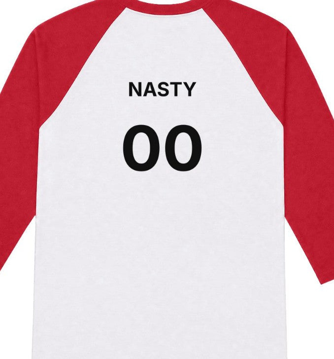 The "NASTY 00" Heritage Raglan 3/4 Streetwear Tee