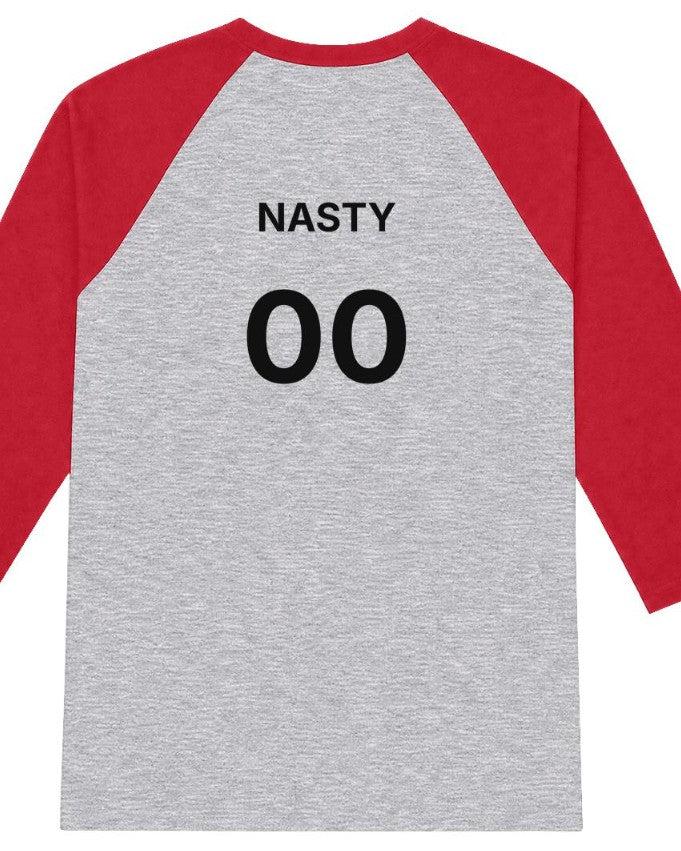 The "NASTY 00" Heritage Raglan 3/4 Streetwear Tee